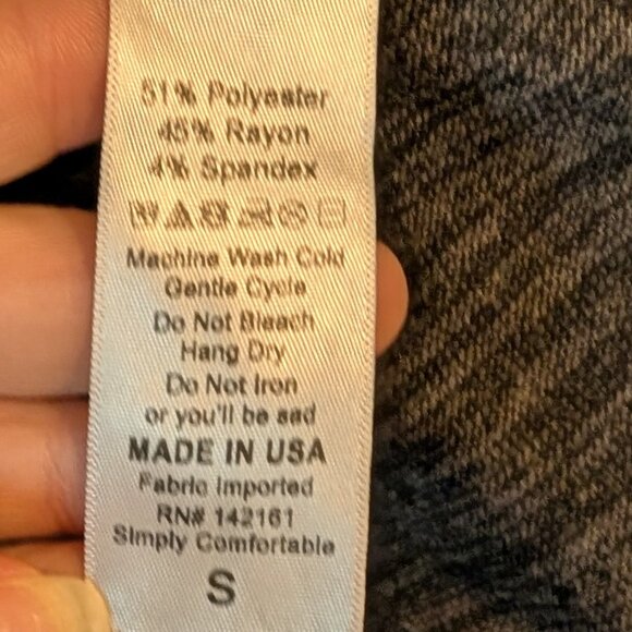 LuLaRoe Sarah Cardigan, size S, new without tags, mottle dark grey pattern - Picture 4 of 6